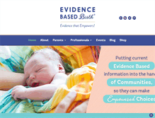 Tablet Screenshot of evidencebasedbirth.com